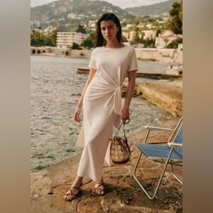 Sezane Pippa Dress Ecru